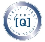 Zertifiziert CERT IQ  DIN EN ISO 9001