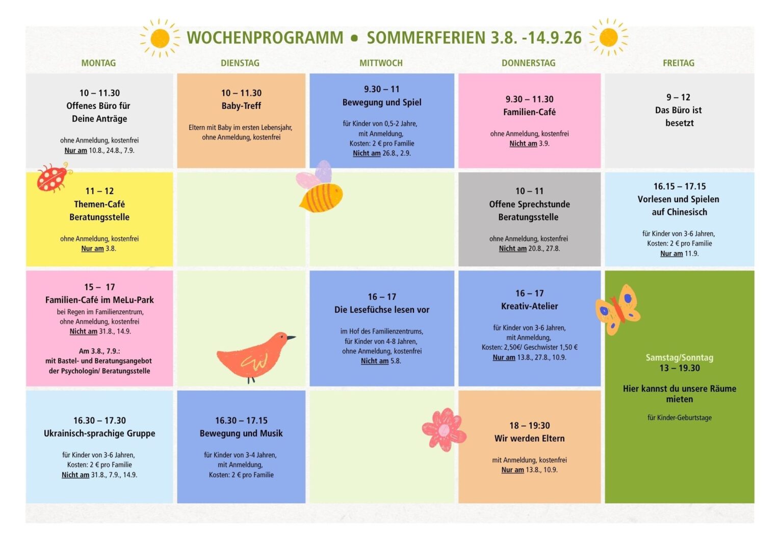 Sommerferien Wochenprogramm_Ludlstrasse
